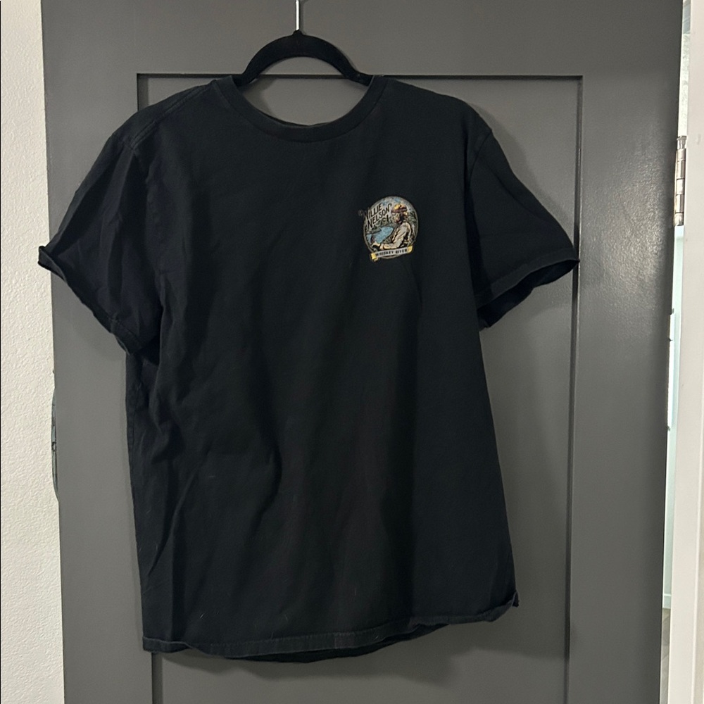 Brixton Black Tee with Artistic Chest Design